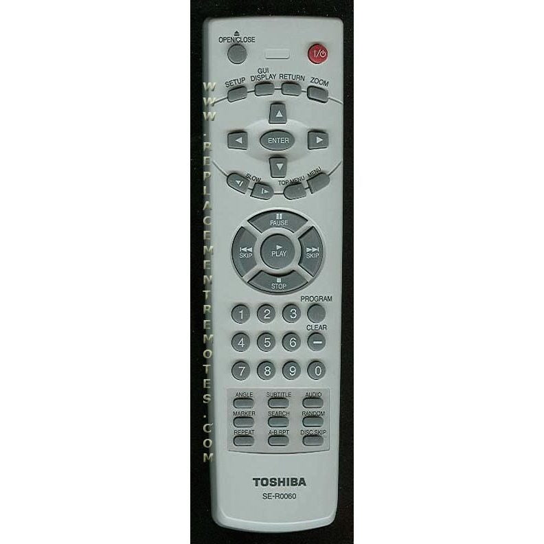 Toshiba SER0060 DVD Remote Control