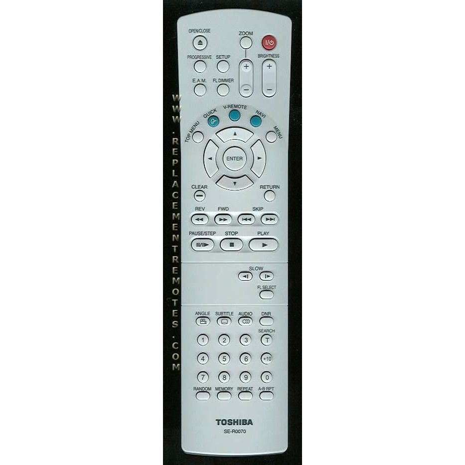 Toshiba SER0070 DVD Remote Control