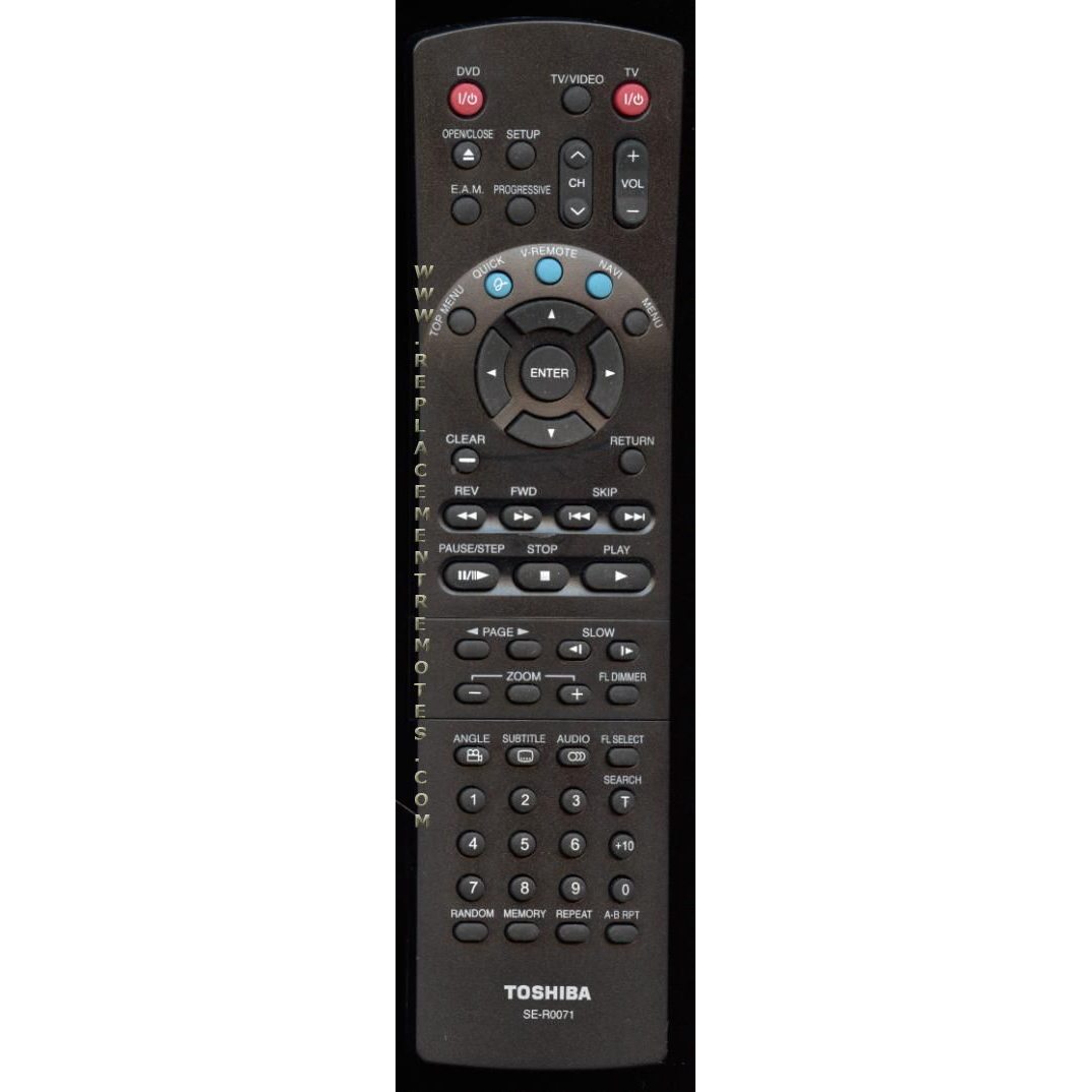 Toshiba SER0071 DVD Remote Control