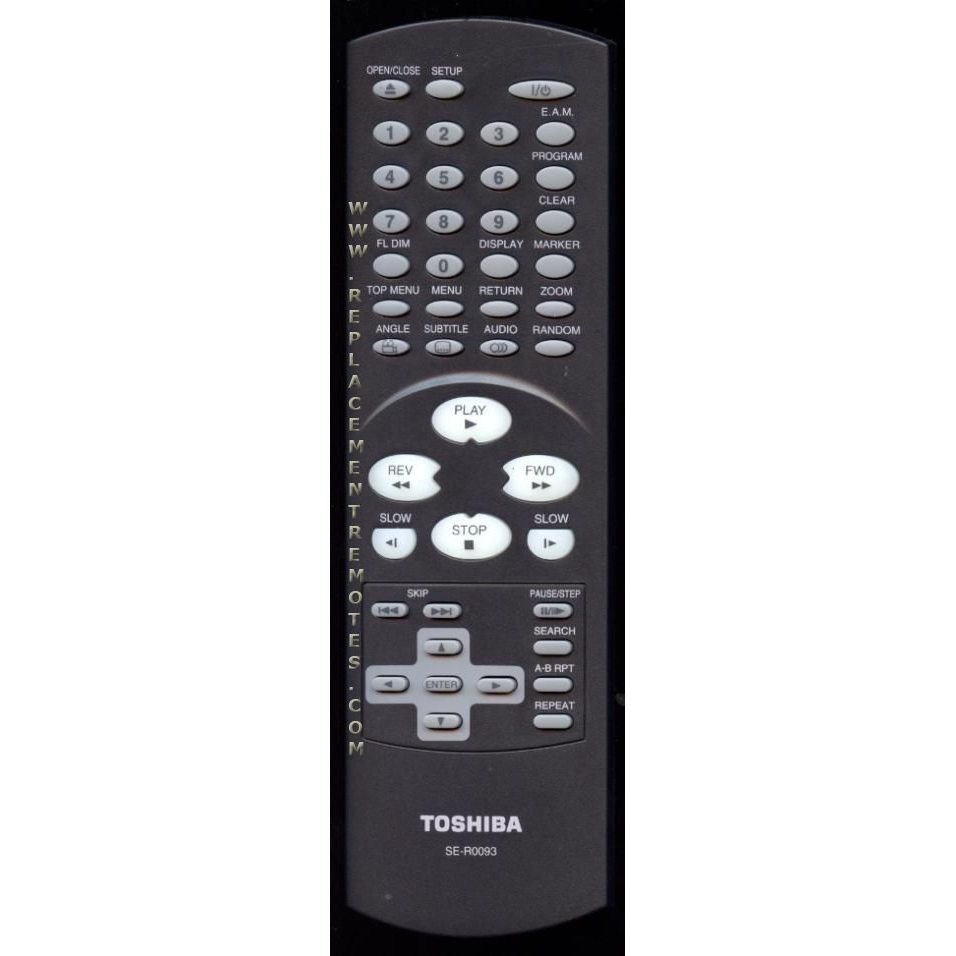 Toshiba SER0093 DVD Remote Control