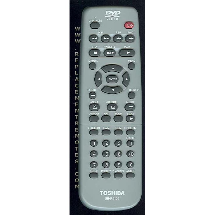 Toshiba SER0102 DVD Remote Control