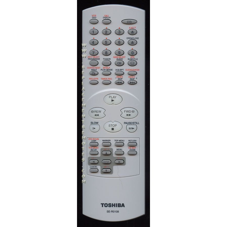 Toshiba SER0108 DVD/VCR Remote Control