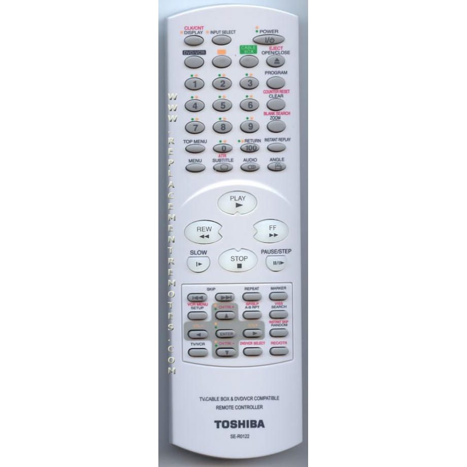 Toshiba SER0122 DVD/VCR Remote Control