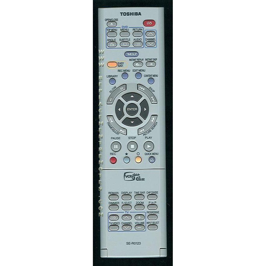 Toshiba SER0123 DVD/VCR Remote Control