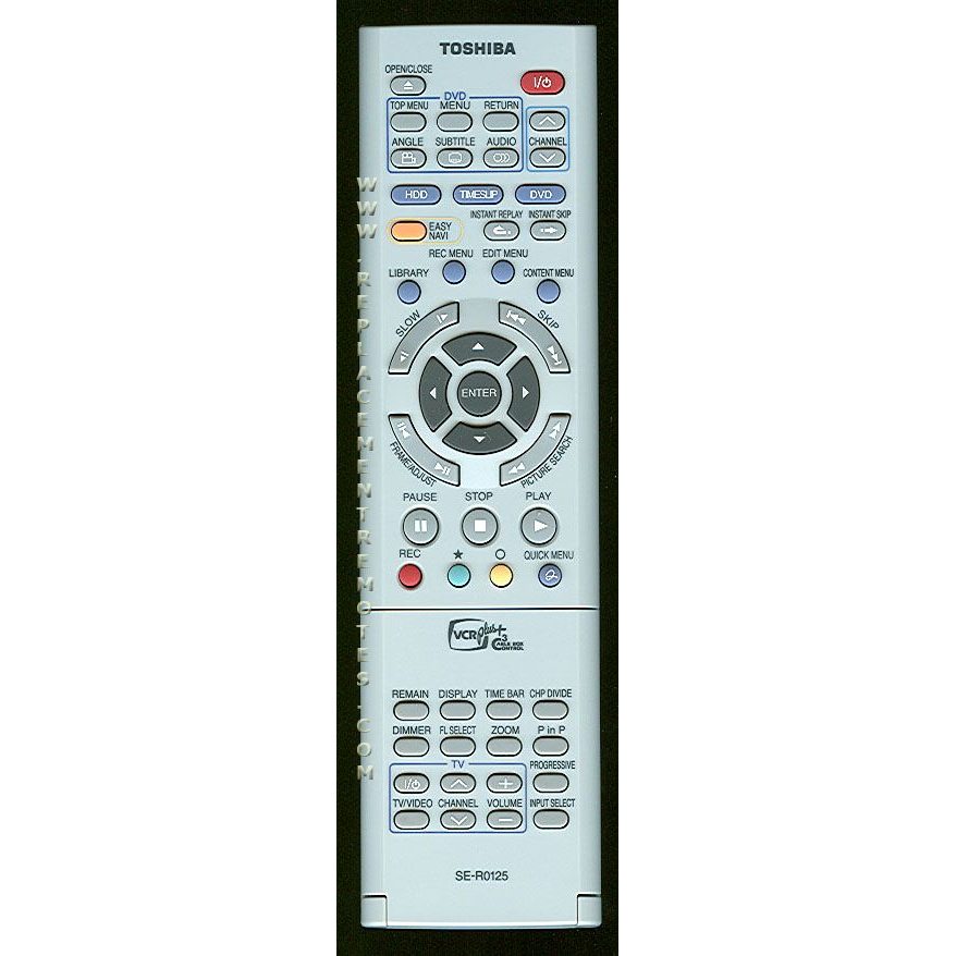 Toshiba SER0125 DVD Remote Control