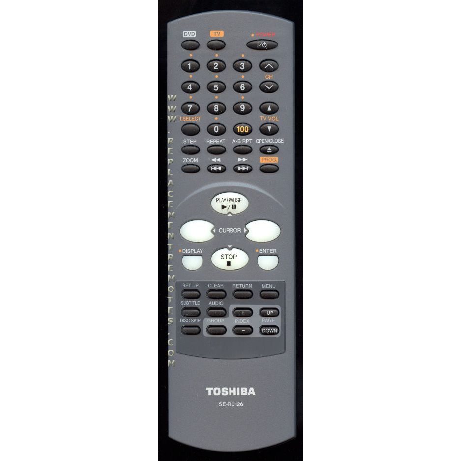 Toshiba SER0126 DVD Remote Control