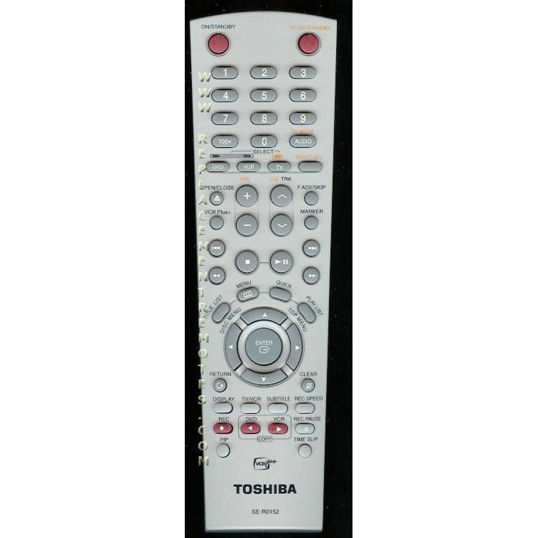 Toshiba SER0152 DVD/VCR Remote Control