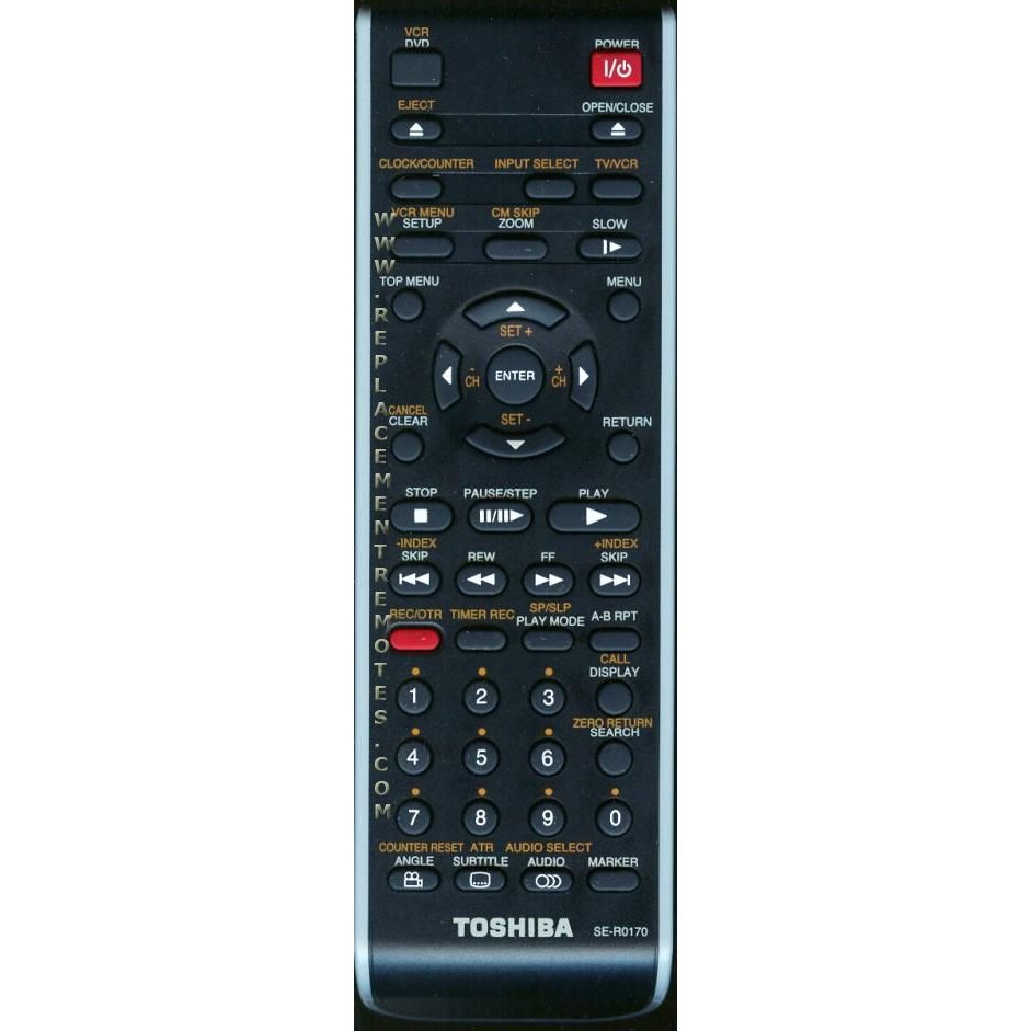 Toshiba SER0170 DVD/VCR Remote Control