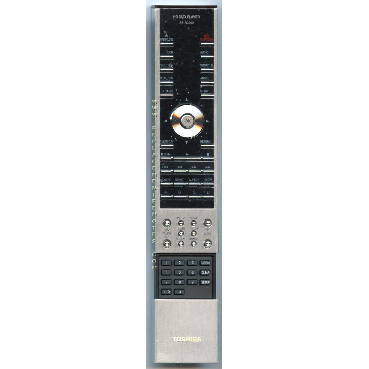 Toshiba SER0200 DVD Remote Control