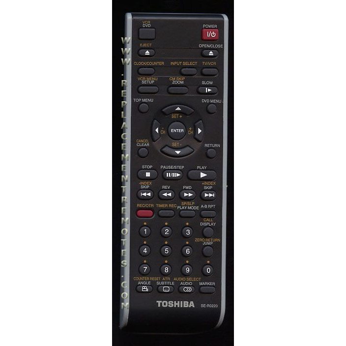 Toshiba SER0220 DVD/VCR Remote Control