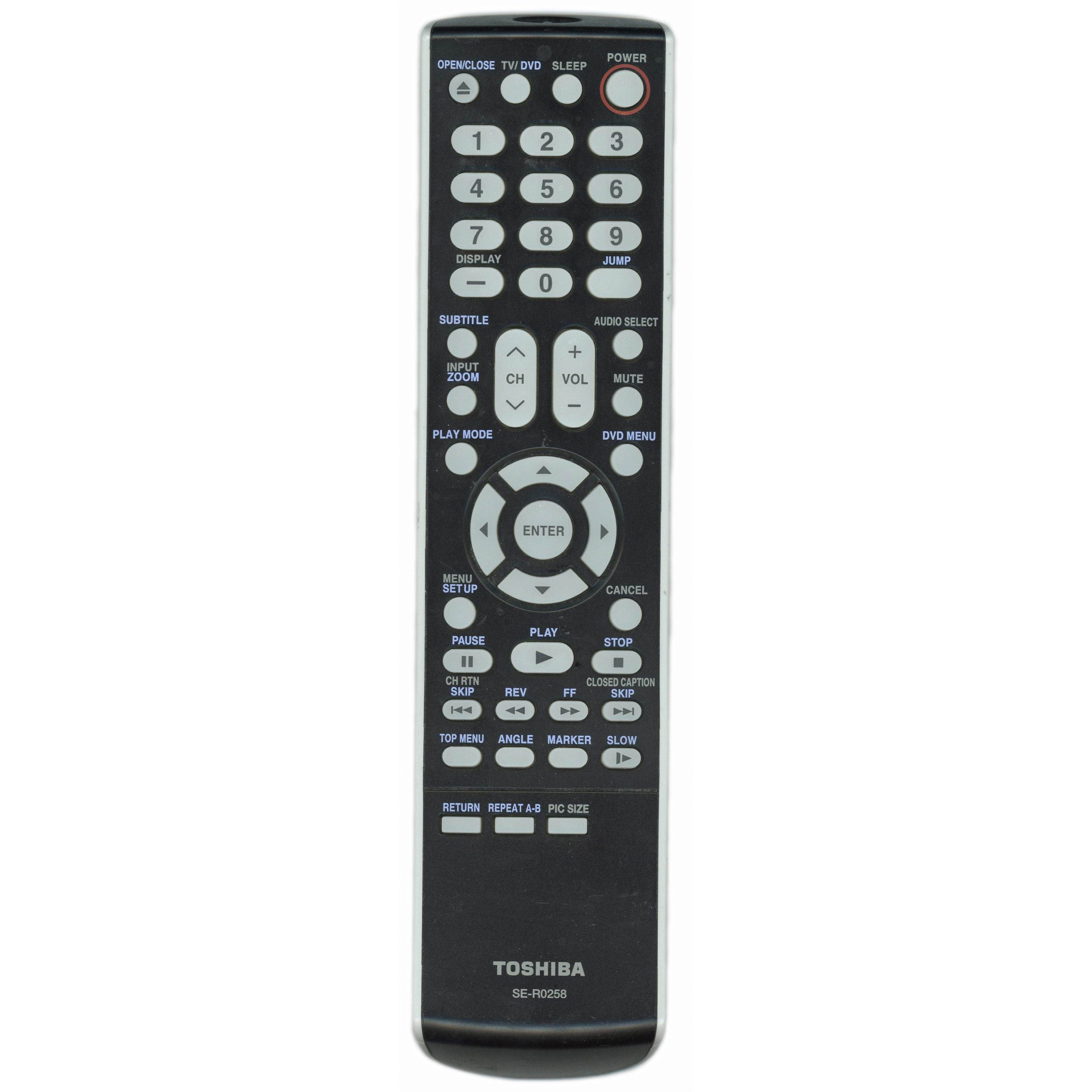 Toshiba SER0258 DVD Remote Control