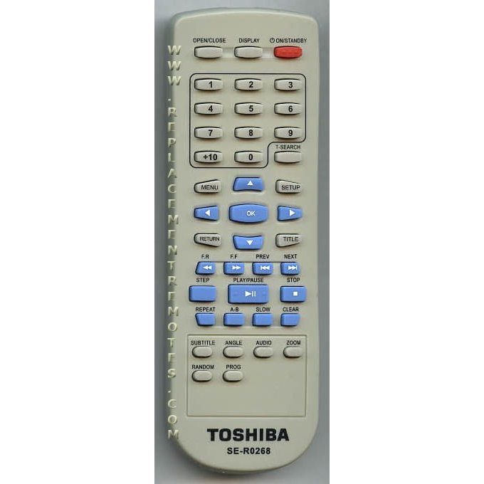 Toshiba SER0268 DVD Remote Control