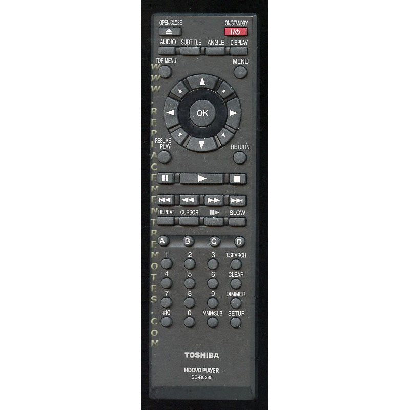 Toshiba SER0285 DVD Remote Control