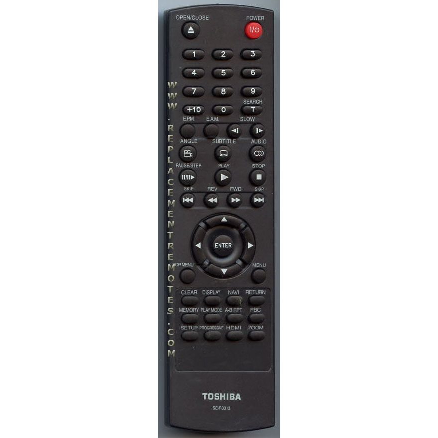 Toshiba SER0313 DVD Remote Control