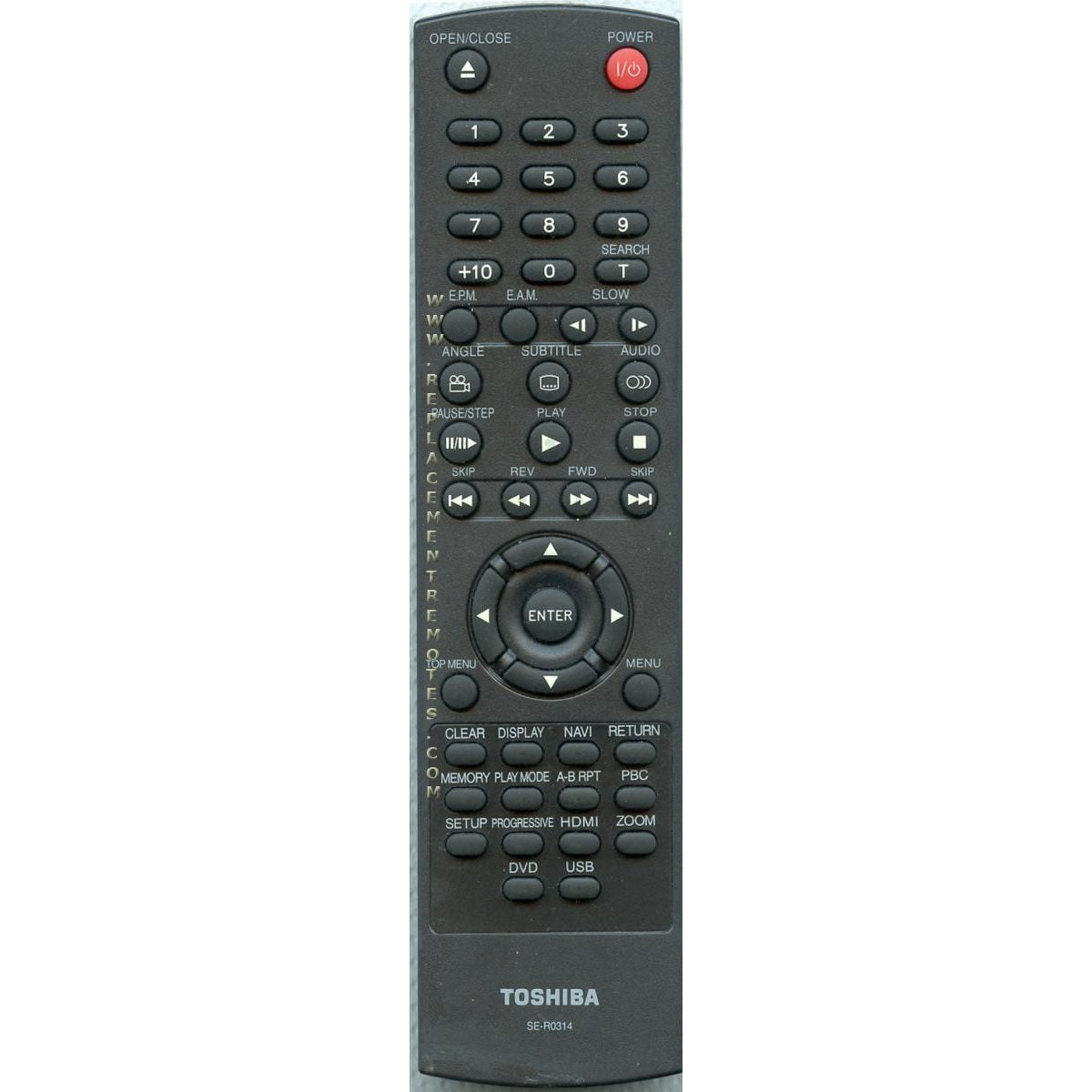 Toshiba SER0314 DVD Remote Control