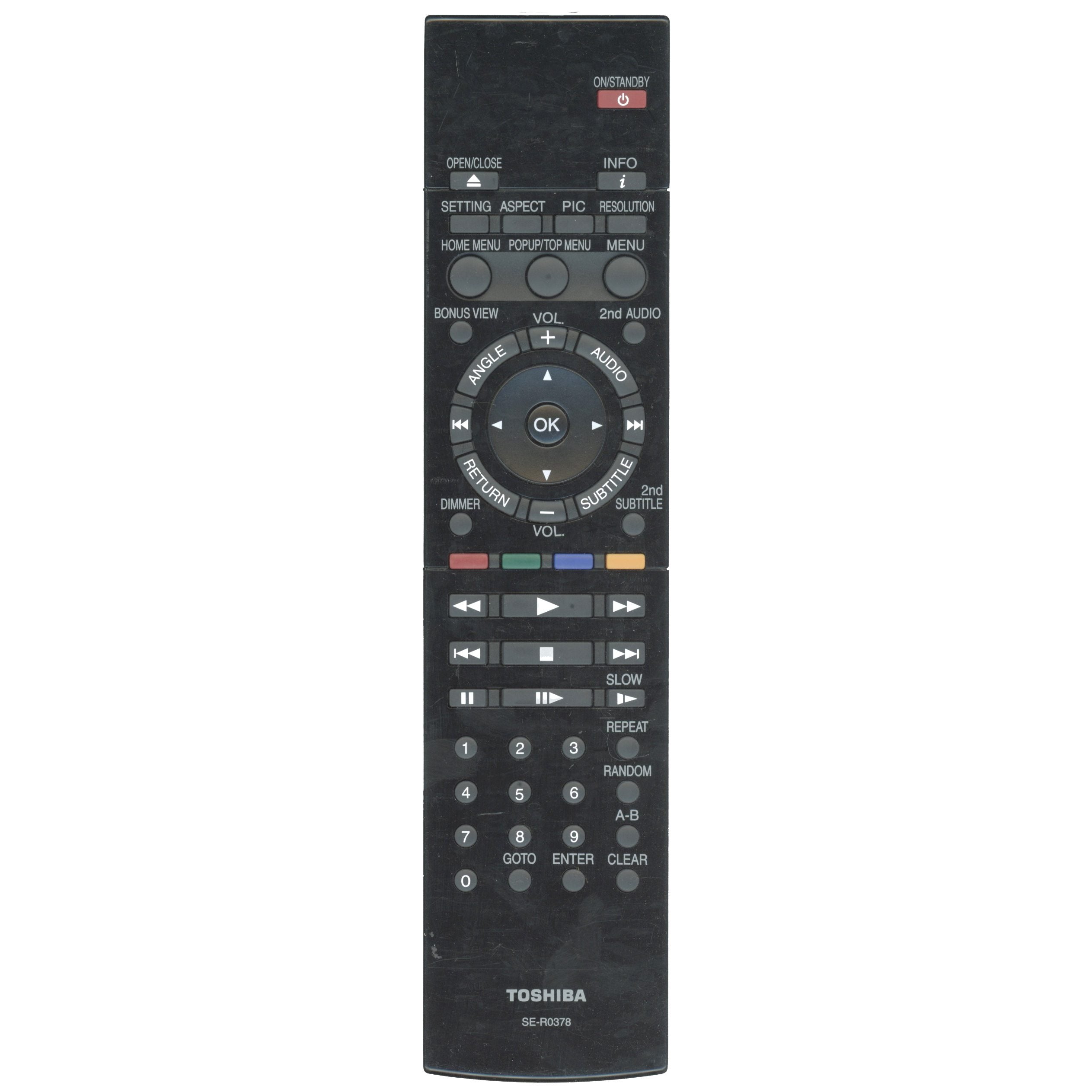 Toshiba SER0378 Blu-ray Remote Control