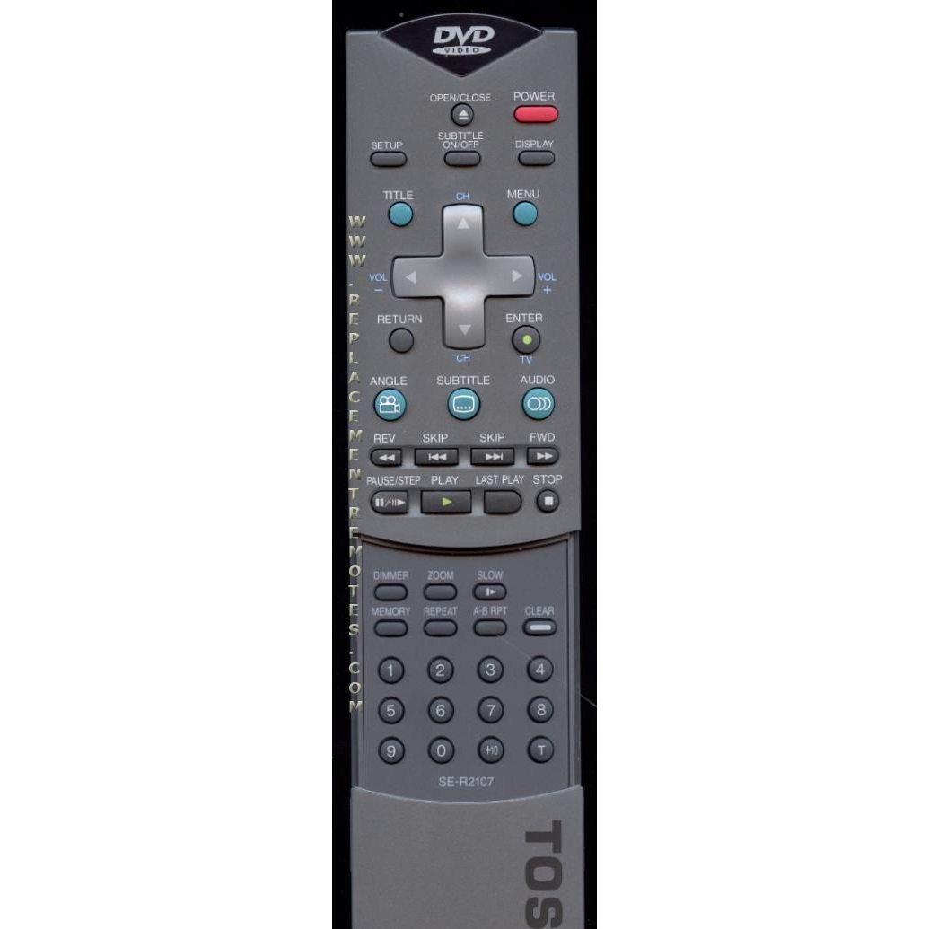 Toshiba SER2107 DVD Remote Control