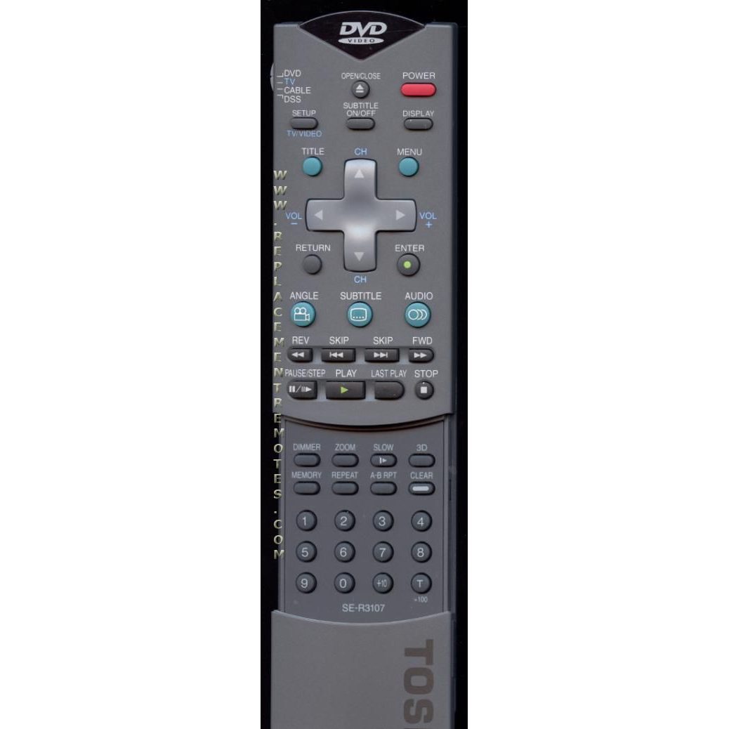 Toshiba SER3107 DVD Remote Control