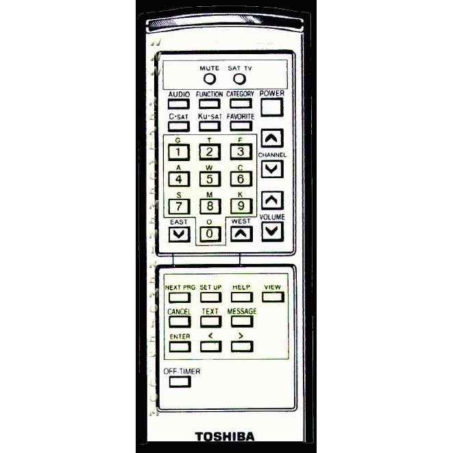 Toshiba TRX1800R TV Remote Control