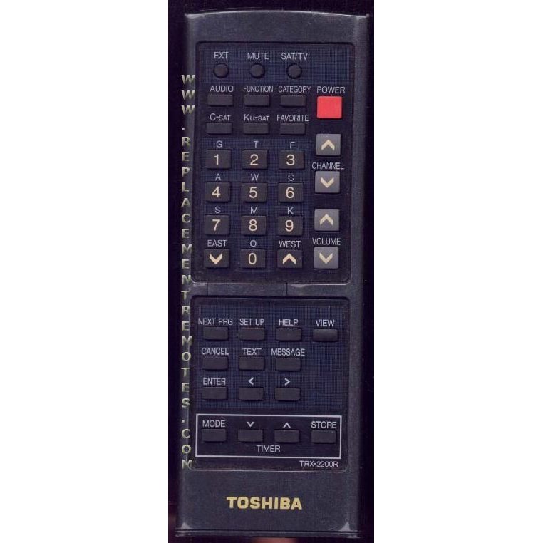 Toshiba TRX2200R Consumer Electronics Remote Control