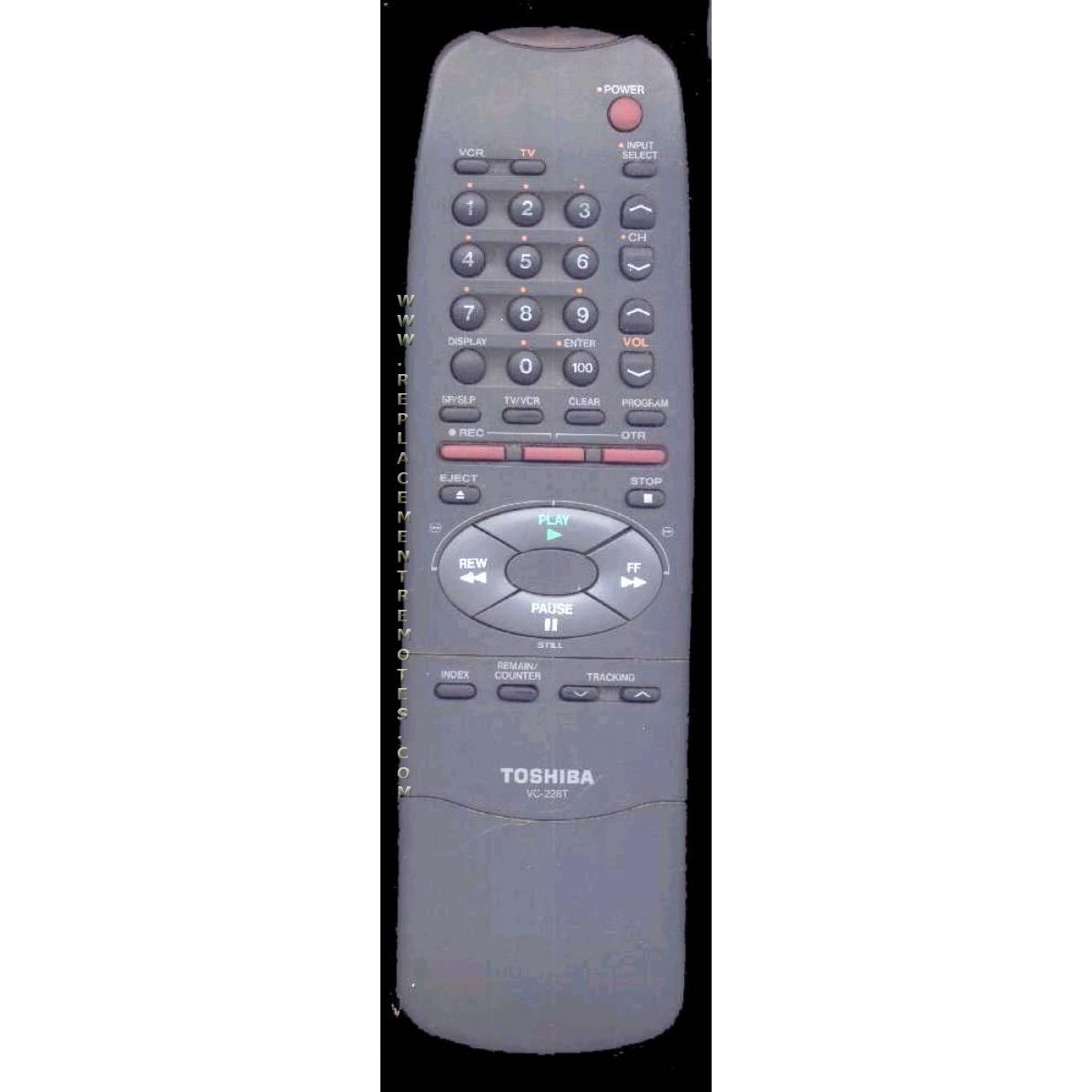 Toshiba VC228T VCR Remote Control