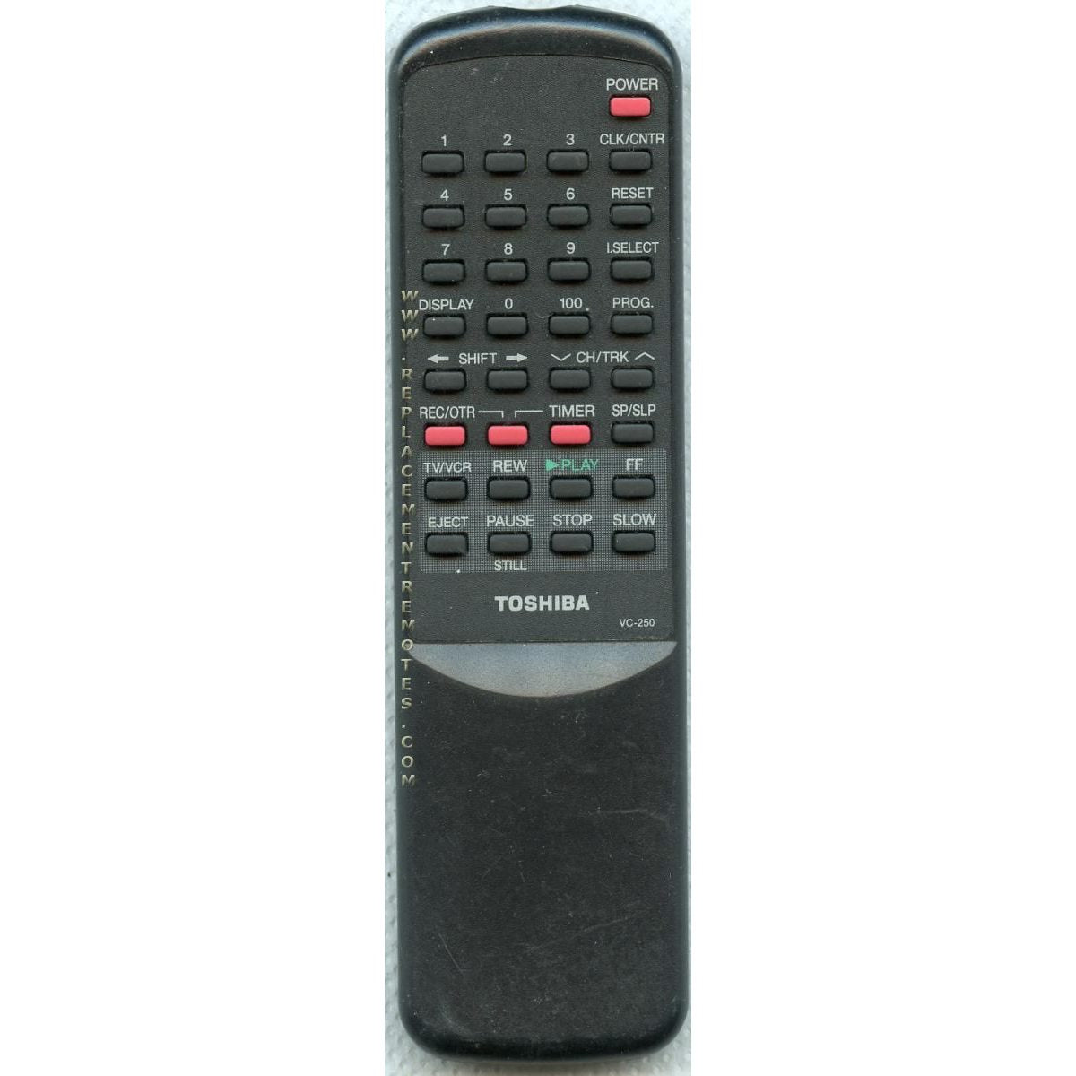 Toshiba VC250 VCR Remote Control