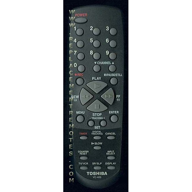 Toshiba VC425 VCR Remote Control