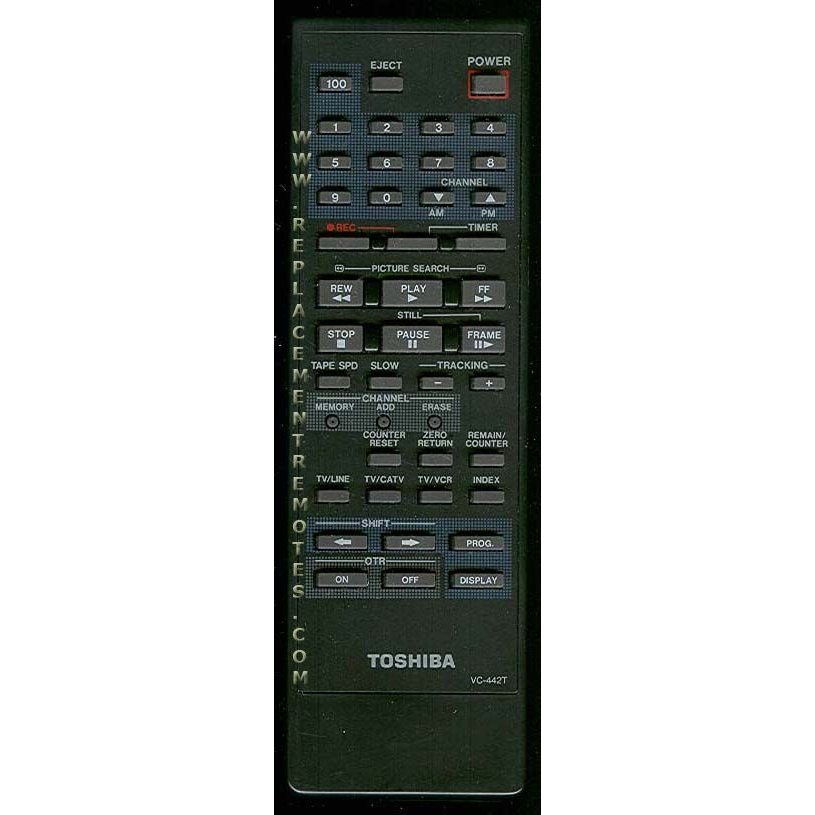 Toshiba VC442T Consumer Electronics Remote Control