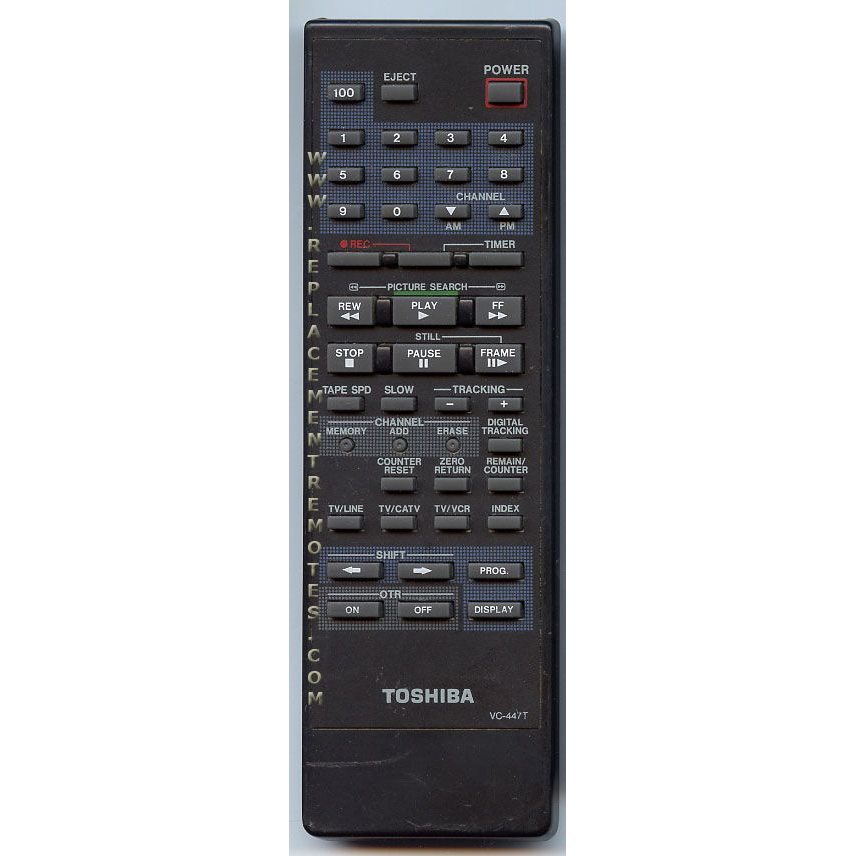 Toshiba VC447T VCR Remote Control