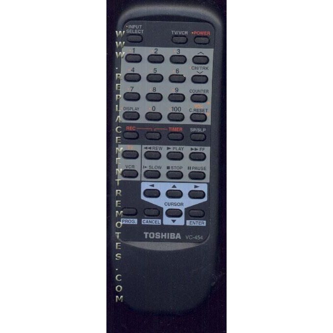 Toshiba VC454 VCR Remote Control