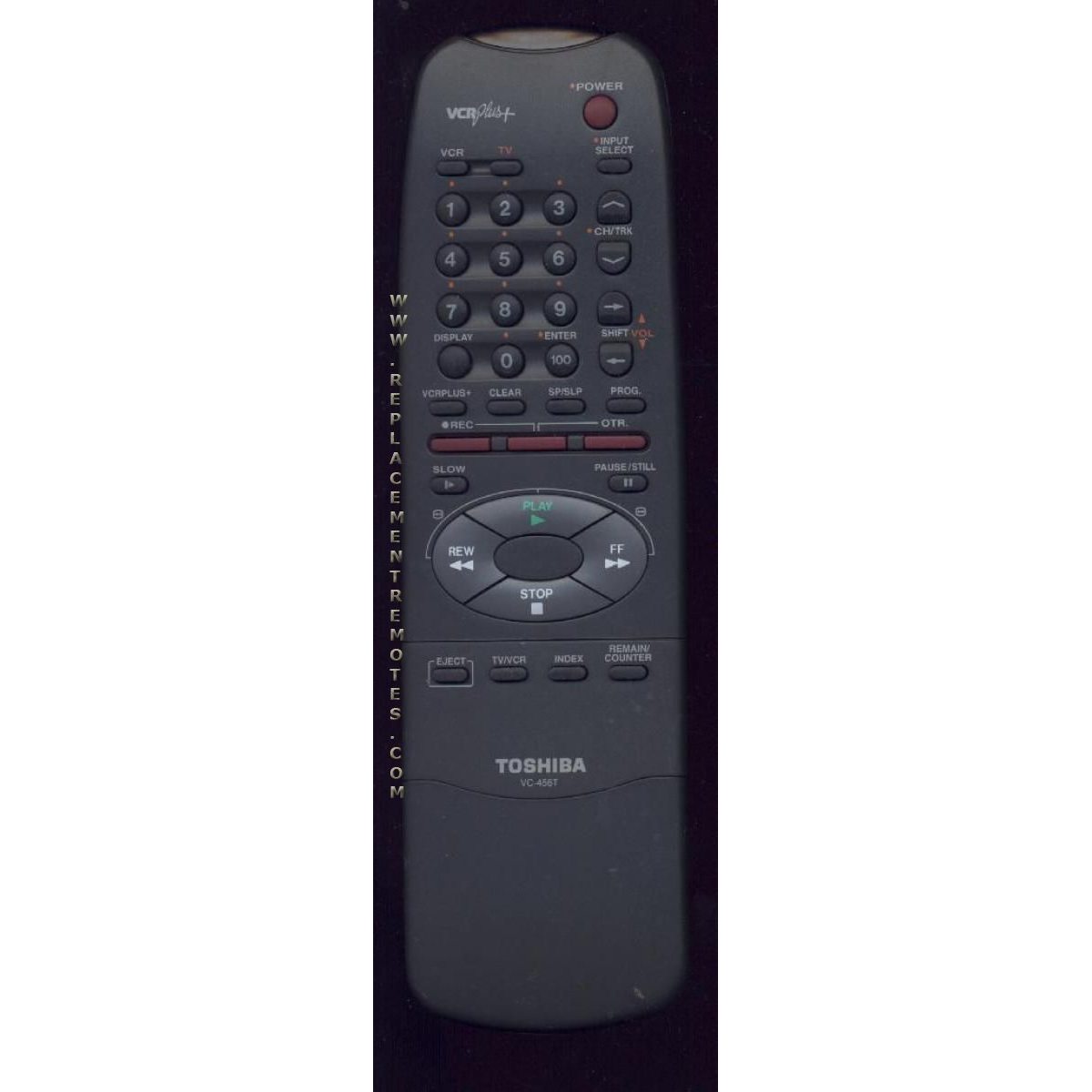 Toshiba VC456T VCR Remote Control