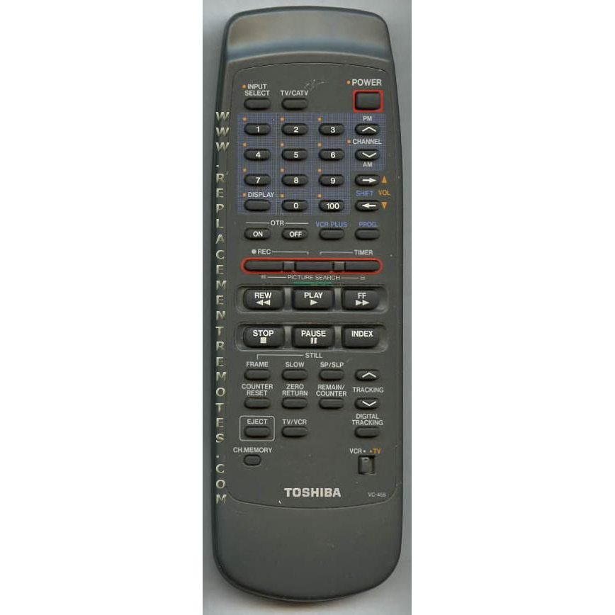 Toshiba VC458 VCR Remote Control