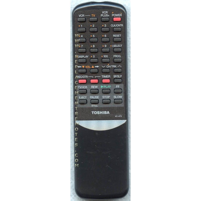 Toshiba VC473 VCR Remote Control