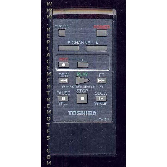 Toshiba VC51B VCR Remote Control