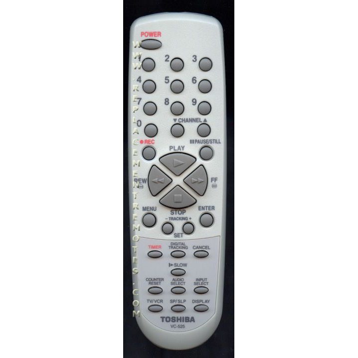 Toshiba VC525 VCR Remote Control