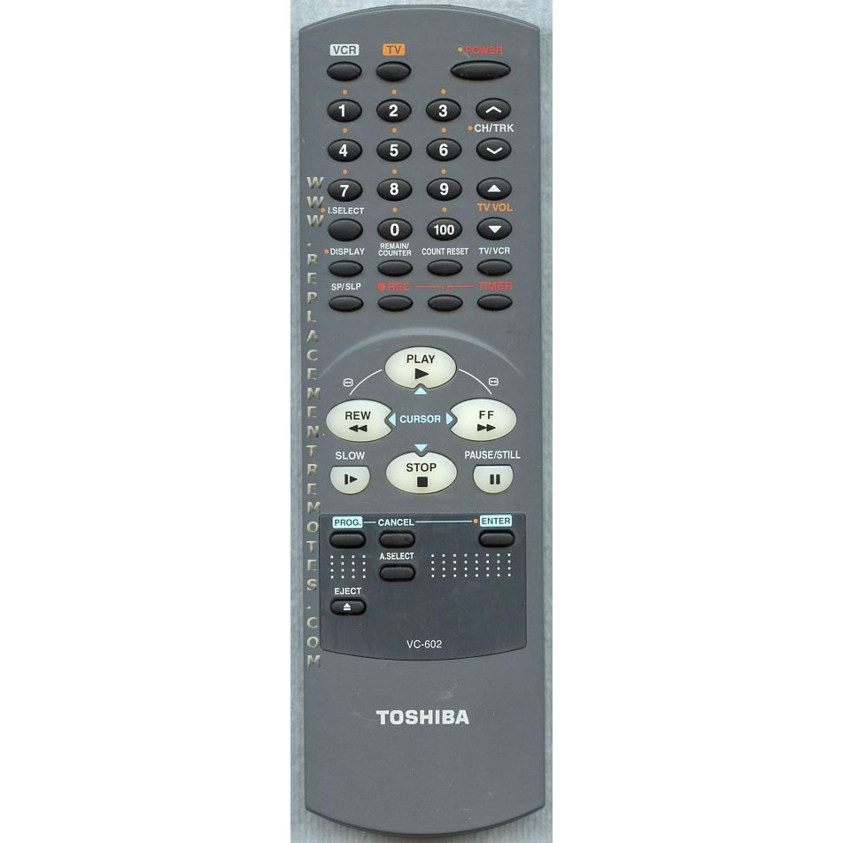 Toshiba VC602 VCR Remote Control