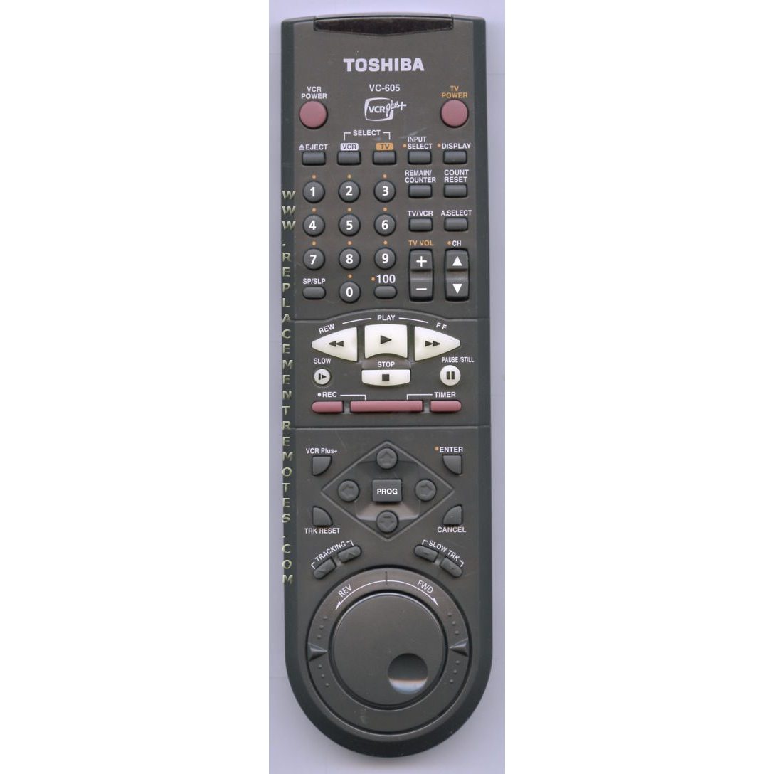 Toshiba VC605 VCR Remote Control