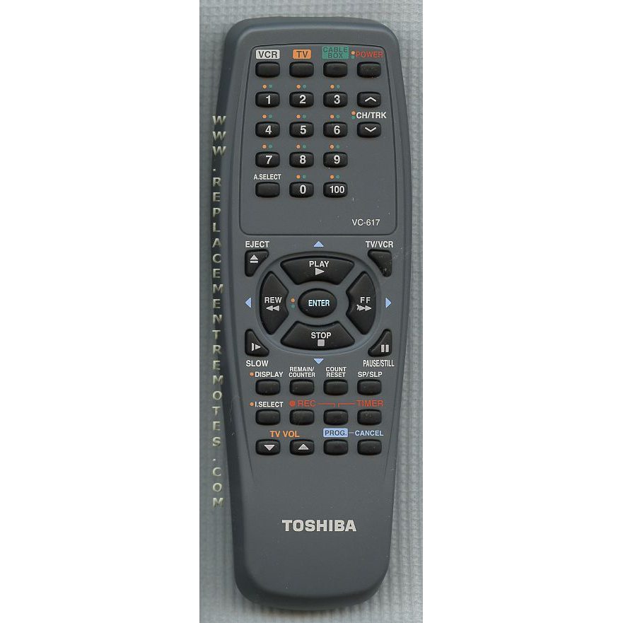 Toshiba VC617 VCR Remote Control