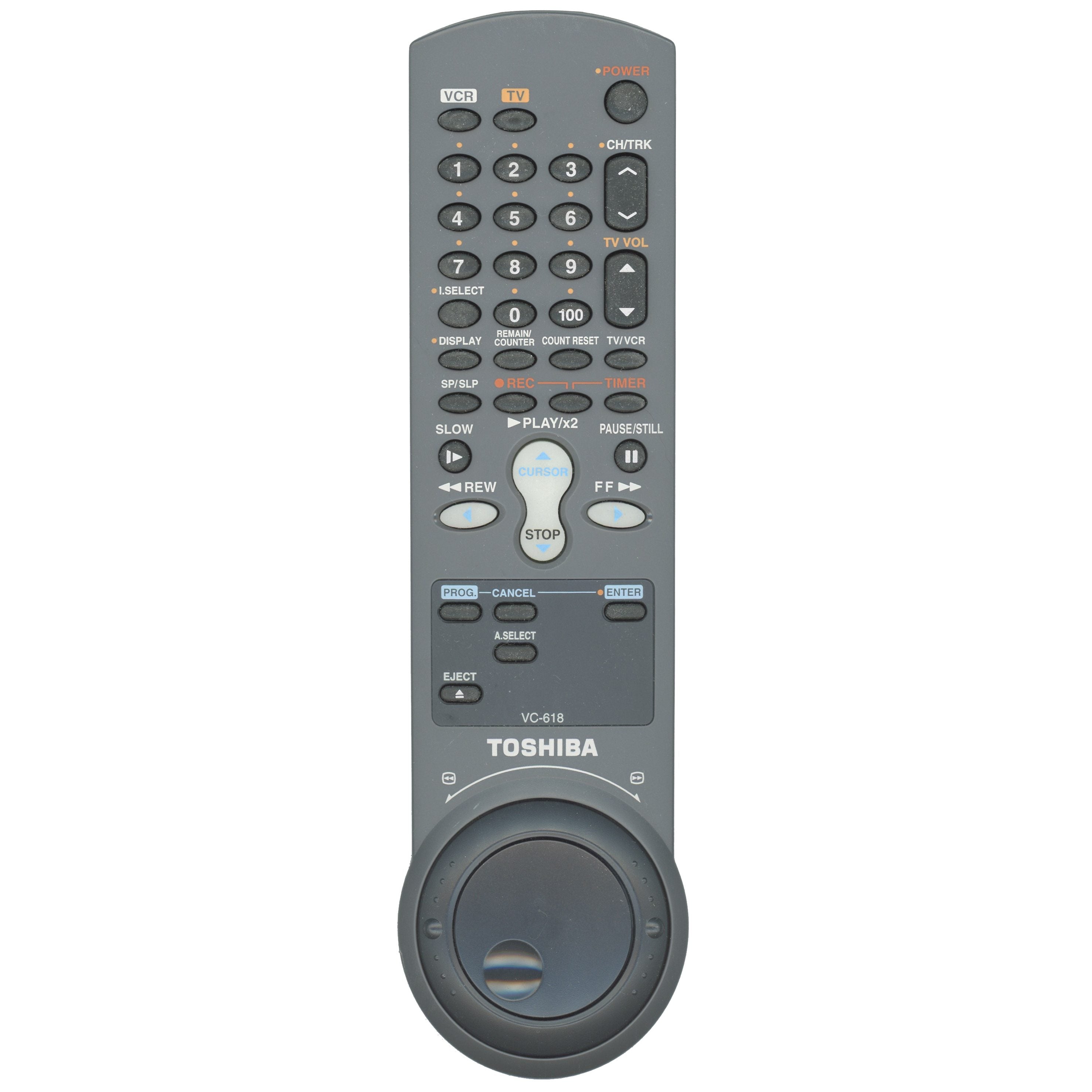 Toshiba VC618 VCR Remote Control