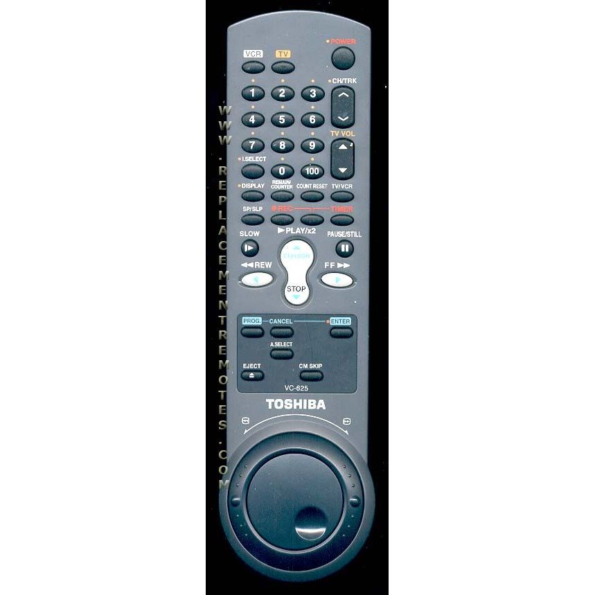 Toshiba VC625 VCR Remote Control