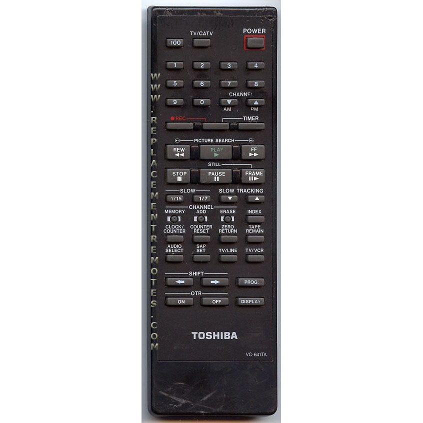 Toshiba VC641TA VCR Remote Control