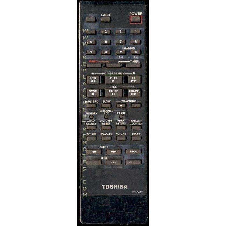 Toshiba VC642T Consumer Electronics Remote Control