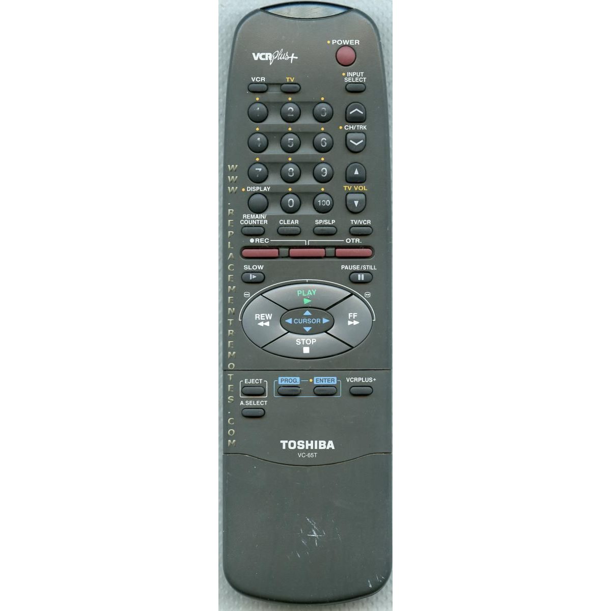 Toshiba VC65T VCR Remote Control