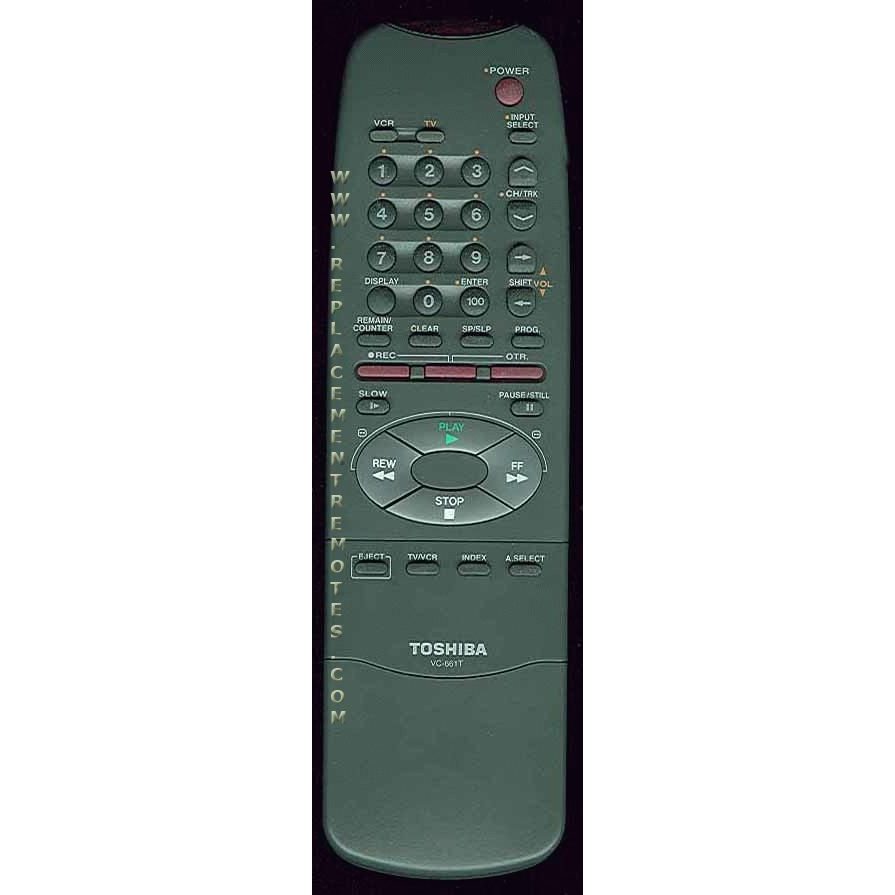 Toshiba VC661T VCR Remote Control