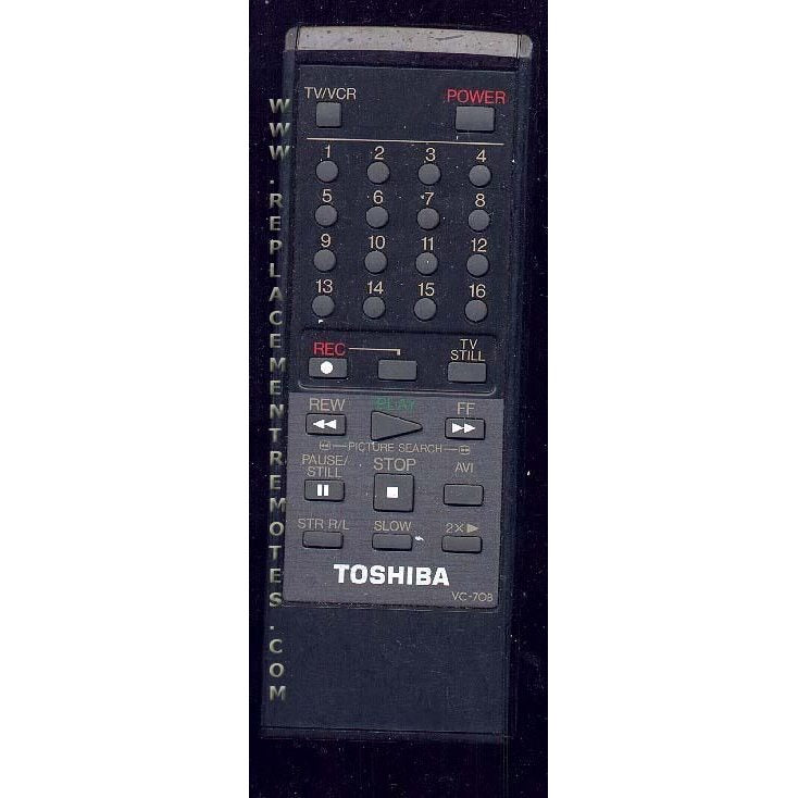 Toshiba VC70B VCR Remote Control