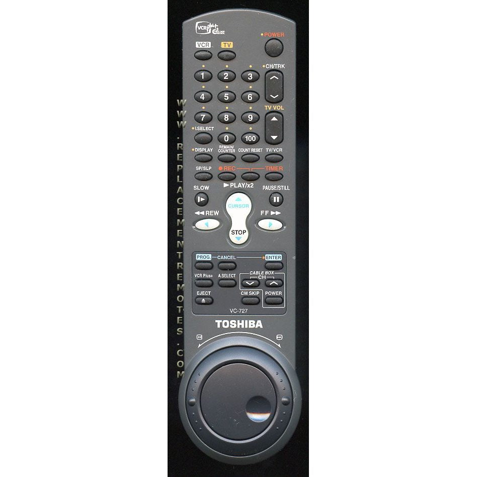 Toshiba VC727 VCR Remote Control