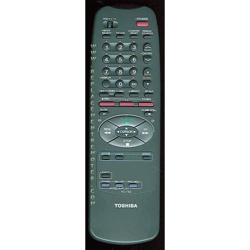 Toshiba VC752 VCR Remote Control