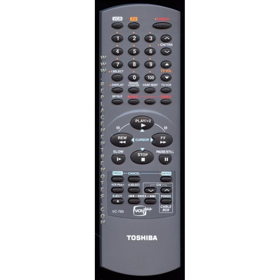 Toshiba VC785 VCR Remote Control