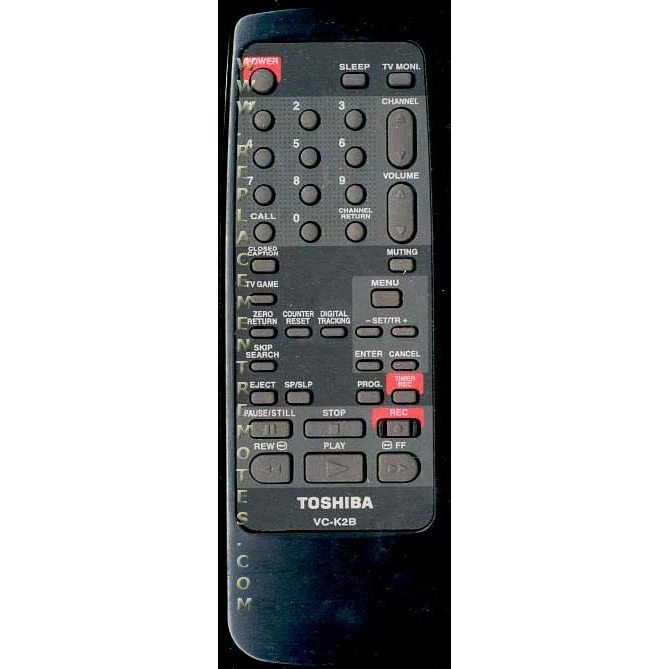 Toshiba VCK2B VCR Remote Control