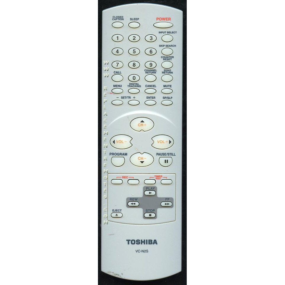 Toshiba VCN2S TV/VCR Remote Control